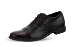  Férfi hivatalos cipő cipőfűzővel fekete és bordó színben 